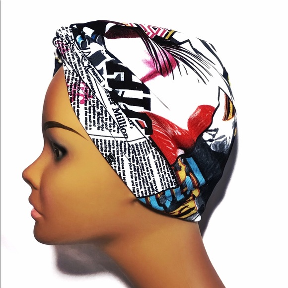 Women’s Satin No Tie Turban Head Wrap Chemo Bonnet - Picture 3 of 5